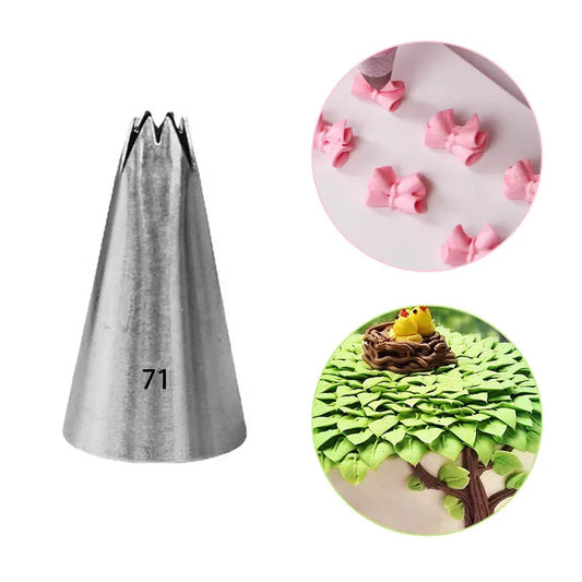 Professionelle Edelstahl Gebäckdüse – Blüten - Blätter Backzubehör