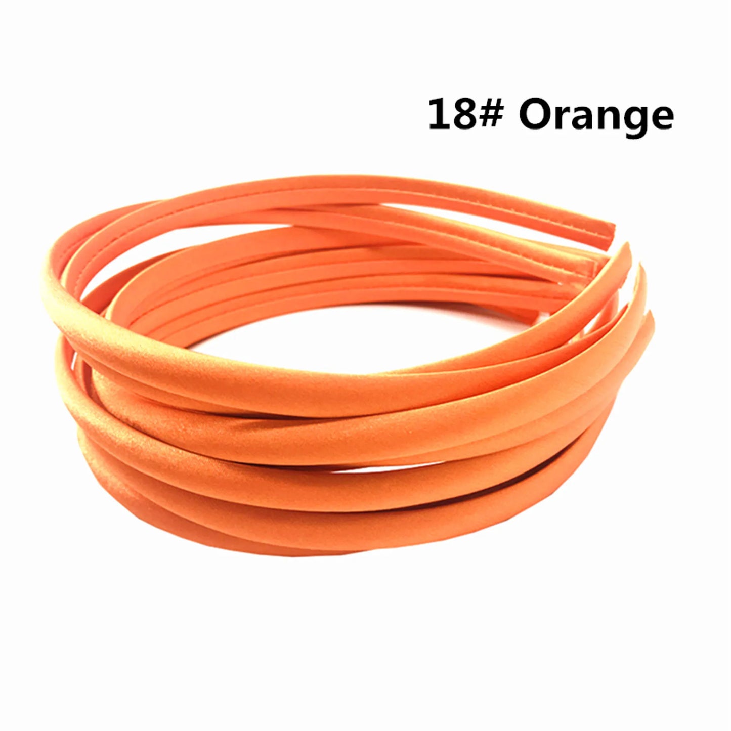 Stoffbezogenes Haarband 1 cm Breite Unisex 10/60 Stück bunte Farben