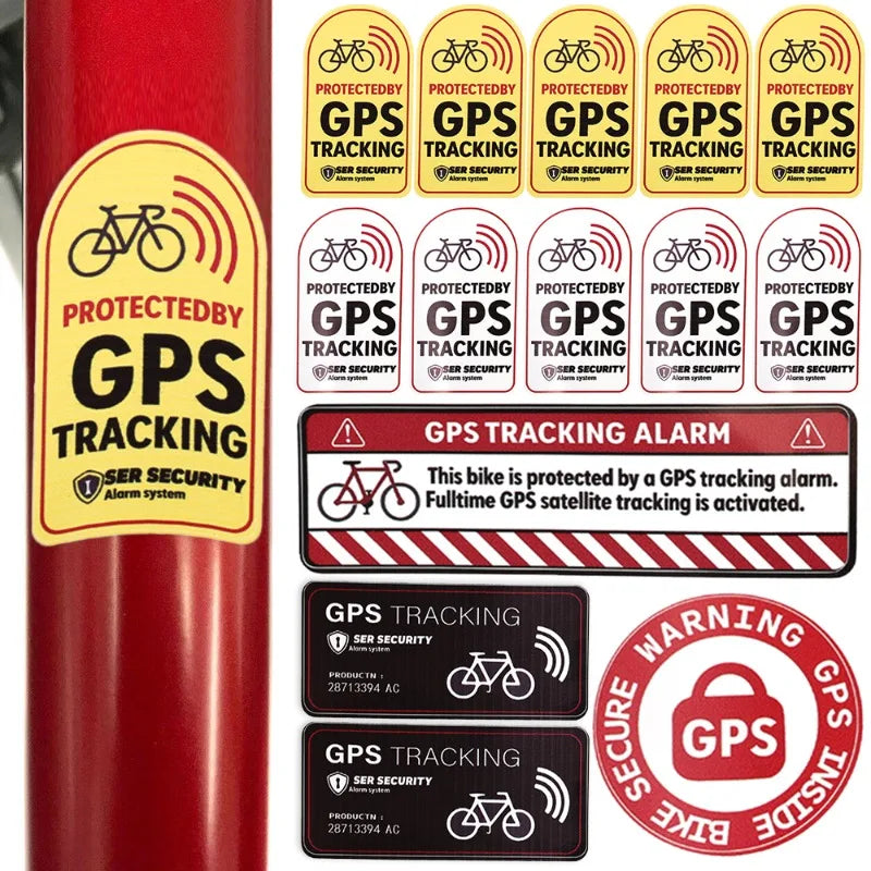 Effektiver Diebstahlschutz: Reflektierender GPS Alarm Aufkleber 17x15 cm, wasserdicht