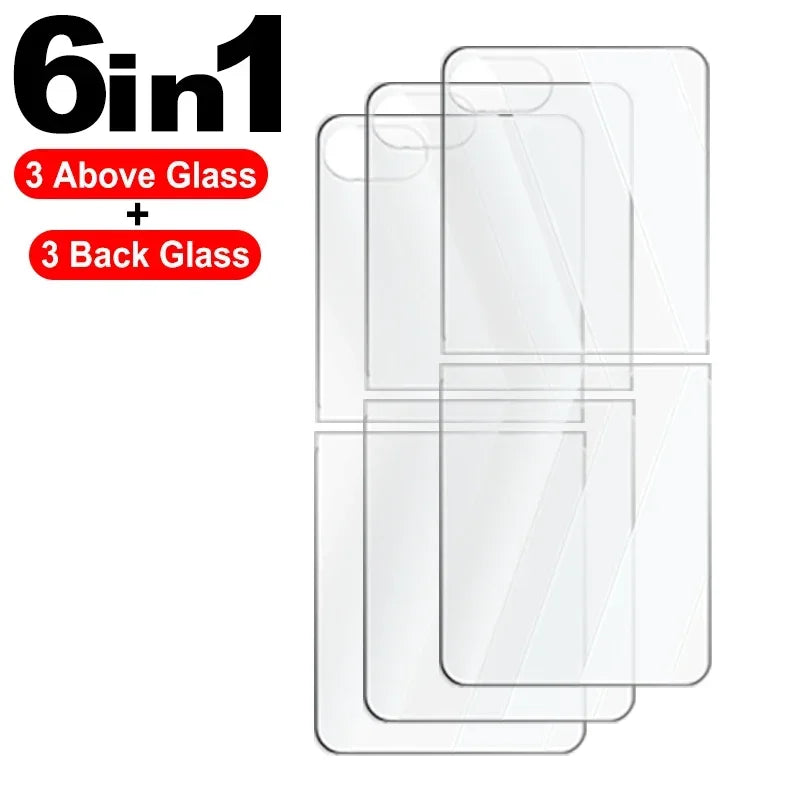 Dünner klarer Front-Displayschutz aus gehärtetem Glas für Galaxy Z Flip 7