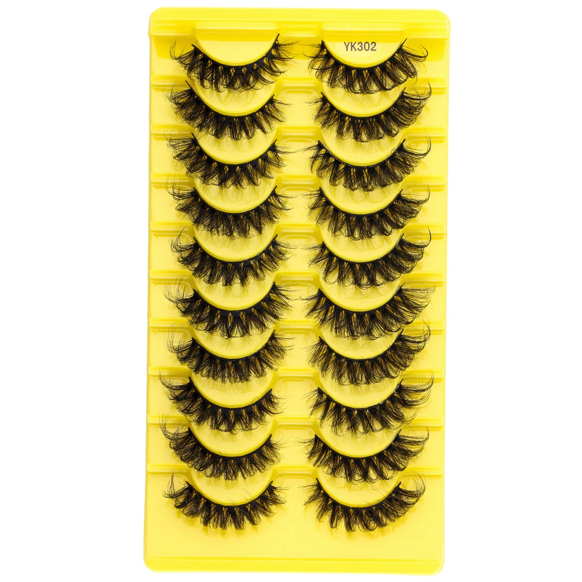 Natürliche, dramatische Katzenaugen-Wimpern – 3 oder 10 Paar halbe Wimpern schwarz