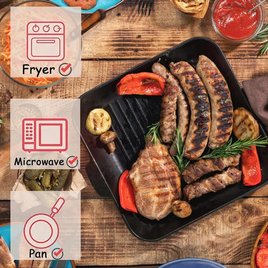 Einweg-Heißluftfritteusen-Papier aus Silikon – fett- und hitzebeständig