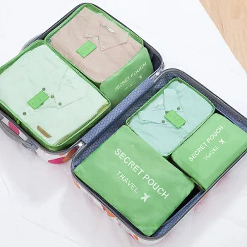 6-teiliges Reise-Organizer Set mit großer Kapazität und wasserdichtem Material