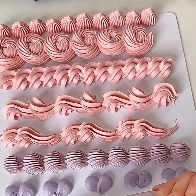 Präzises 8-teiliges Edelstahl-Spritzdüsen-Set für kreative Kuchenverzierung
