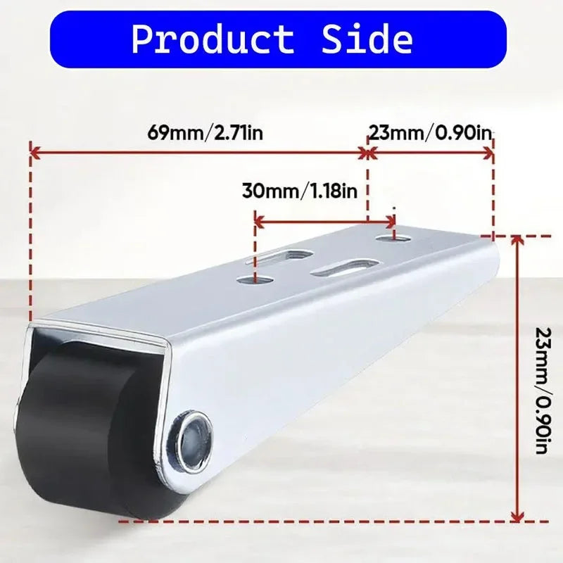 Leise - langlebig: Flexibles 19/40mm Richtungsrad für Möbel bis 24 kg