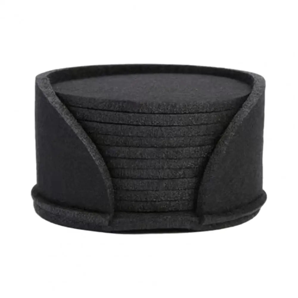 10er Set runde Filz-Untersetzer mit Wärmeisolierung und Antirutschfunktion