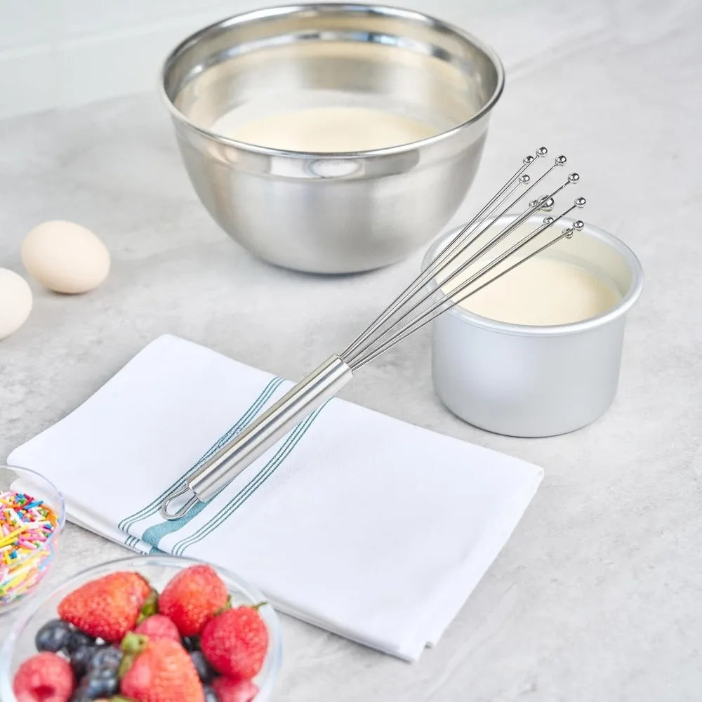 Manueller Edelstahl Eierschläger 10/12 Zoll zum effizienten Küchenmixer