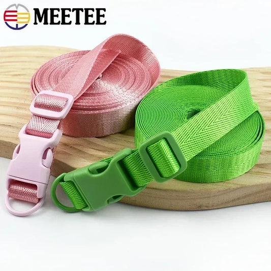 Meetee Kunststoff D-Ring Gurtband mit Schnalle – 20/25mm Sets-Yabubest - Home & More