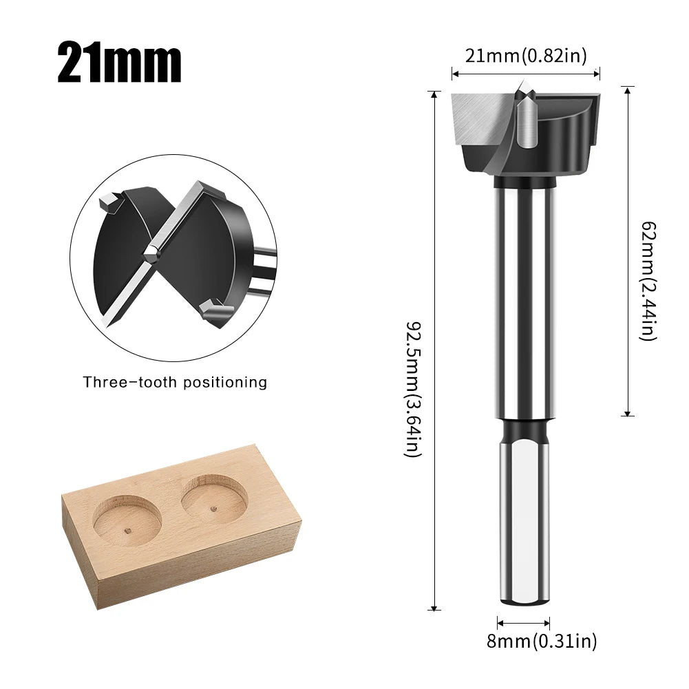 Präziser Hartmetall Forstner Bohrer 12-60mm für Holzbearbeitung