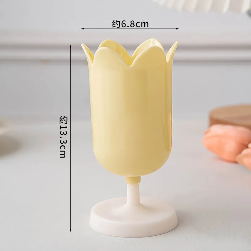 Tulpenförmiger Stifthalter Make-up Pinselhalter kreativer Schreibtisch Organizer
