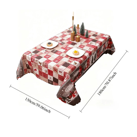 Weihnachtlicher Tischlaeufer und Tischdecke Kreativ Bedruckt Festliche Dekoration
