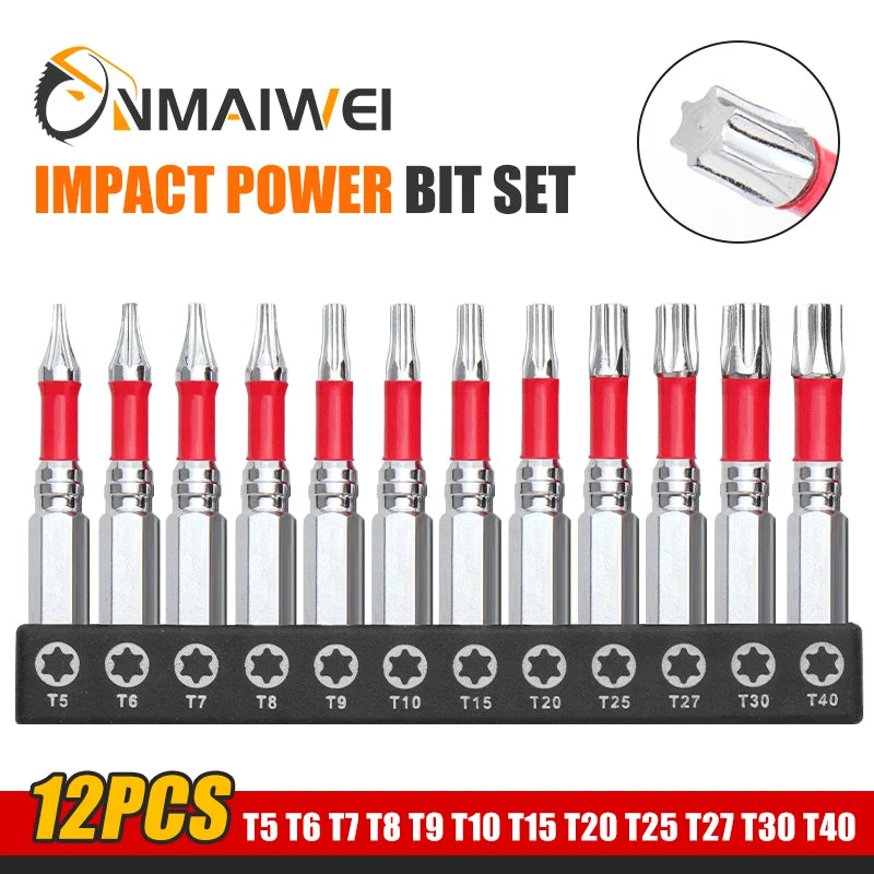 2-Zoll Torx Schraubendreher-Bit-Set, magnetisch, S2 Stahl für Werkstatt - Heim