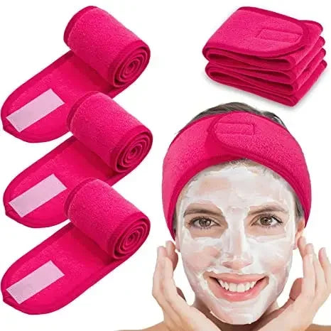 Verstellbares Frottee-Kopfband für Damen, ideal für Spa und Make-up