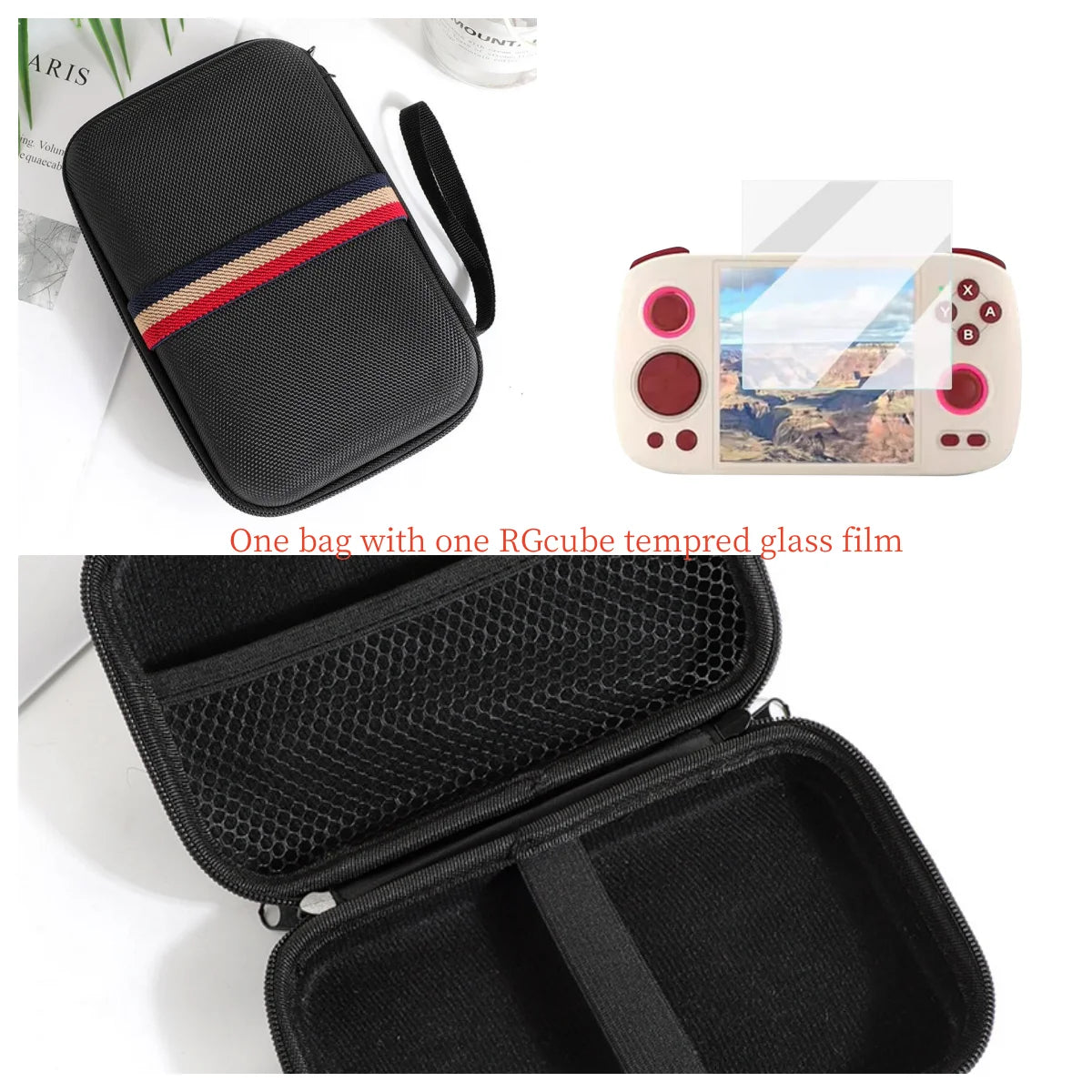 Stoßfeste Tragetasche für Anbernic RG CubeXX und Zubehör