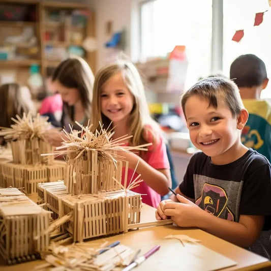 50 Naturholz-Sticks zum Basteln - Eismachen – 11,5x1 cm, 50 Stück raw