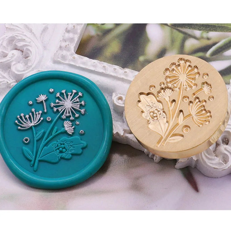 Sternenhimmel Lotus Rosenmuster Wachssiegel Stempel, Retro Stil