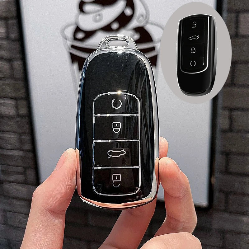 Robuste TPU Autoschlüsselhülle für Chery Tiggo – Schutz vor Kratzern - Wasser