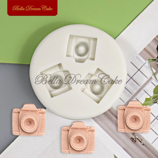 3D Mini Kamera Silikon Form – Flexibel - Lebensmittelecht für Backen - Basteln