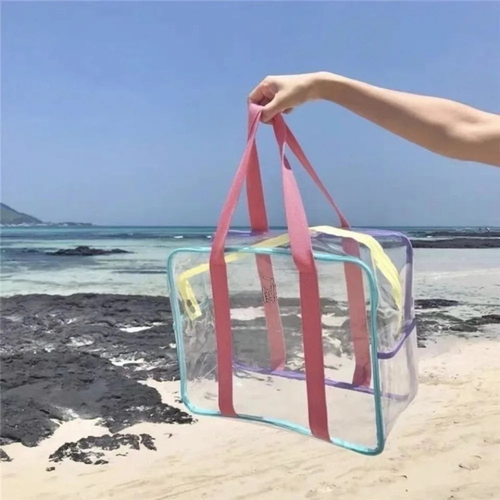 Transparente PVC Gelee-Tasche groß wasserfest für Strand - Outdoor