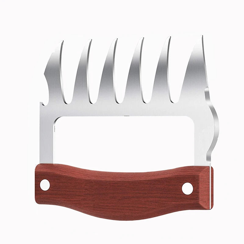 Robuste Edelstahl-Bärenkrallen mit Holzgriff - Flaschenöffner – Perfekt für BBQ