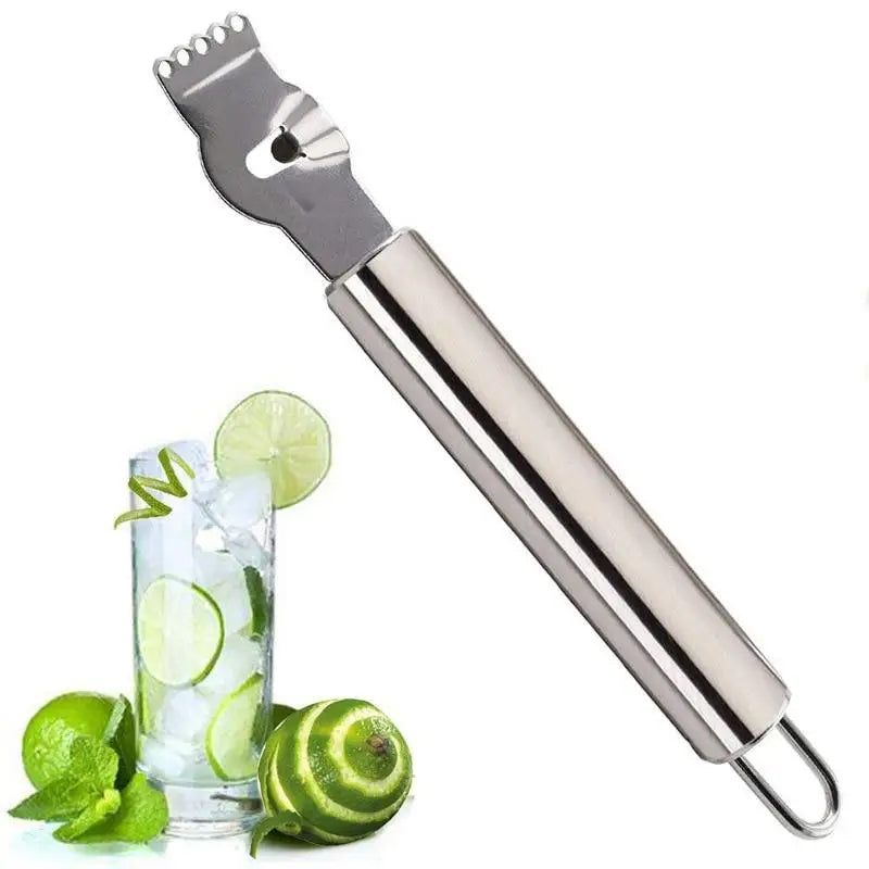 Edelstahl Zitrus Zester - Schäler mit ergonomischem Design 16cm