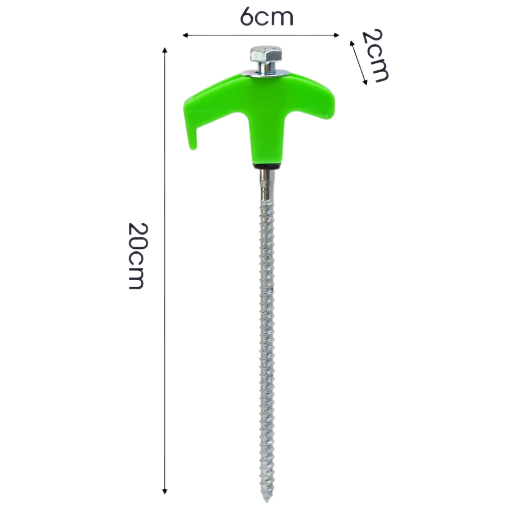 Schraube Anker Zeltnagel 20cm Carbon Stahl Camping Hering Outdoor