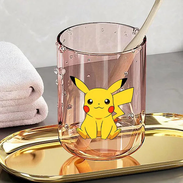 Niedlicher 290 ml Zahnputzbecher mit Anime-Katzen-Design für Kinder