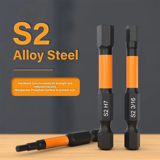 10-tlg. Magnetisches Schlag-Inbus Set aus S2 Stahl – Präzision 0,5–1,5 mm