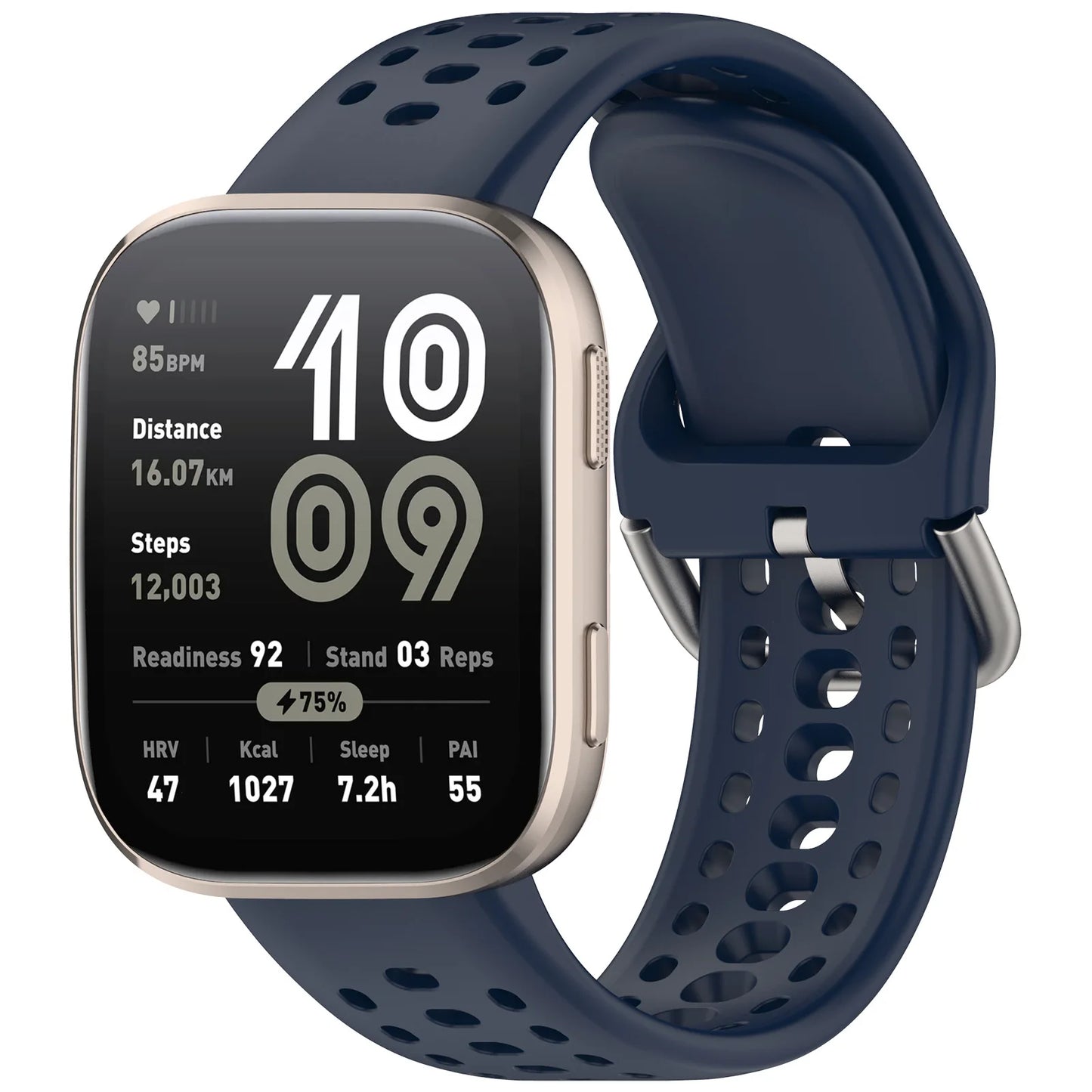 Atmungsaktives 22mm Sport Silikon-Armband für Smartwatches, Unisex