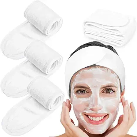 Verstellbares Frottee-Kopfband für Damen, ideal für Spa und Make-up