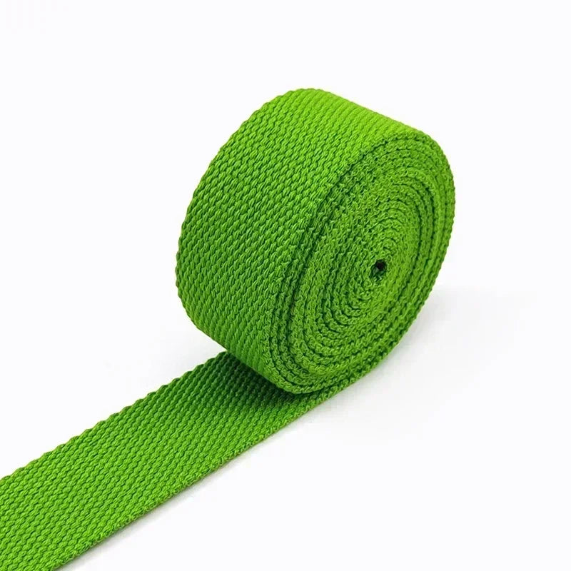 5M Polyester Baumwoll Gurtband 2mm dick für Rucksack Gürtel Kleidung 20-50mm breit