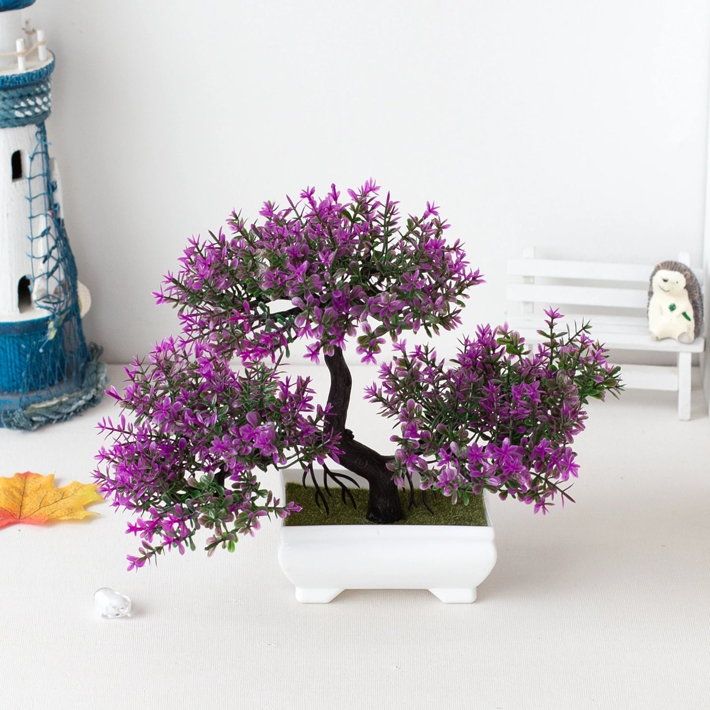 Grüne Kunstpflanze Bonsai für stilvolle Raumdekoration