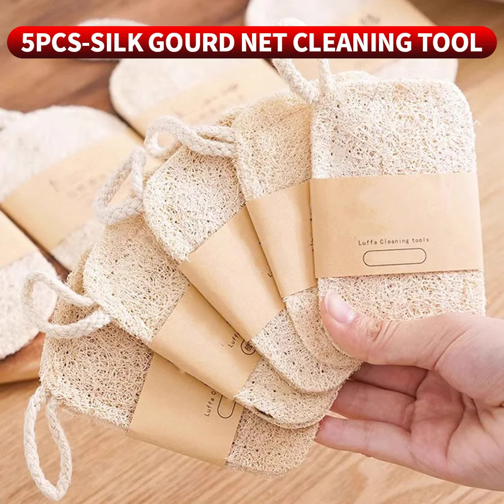 Natürlicher doppelschichtiger Loofah Schwamm für nachhaltige Küchenreinigung