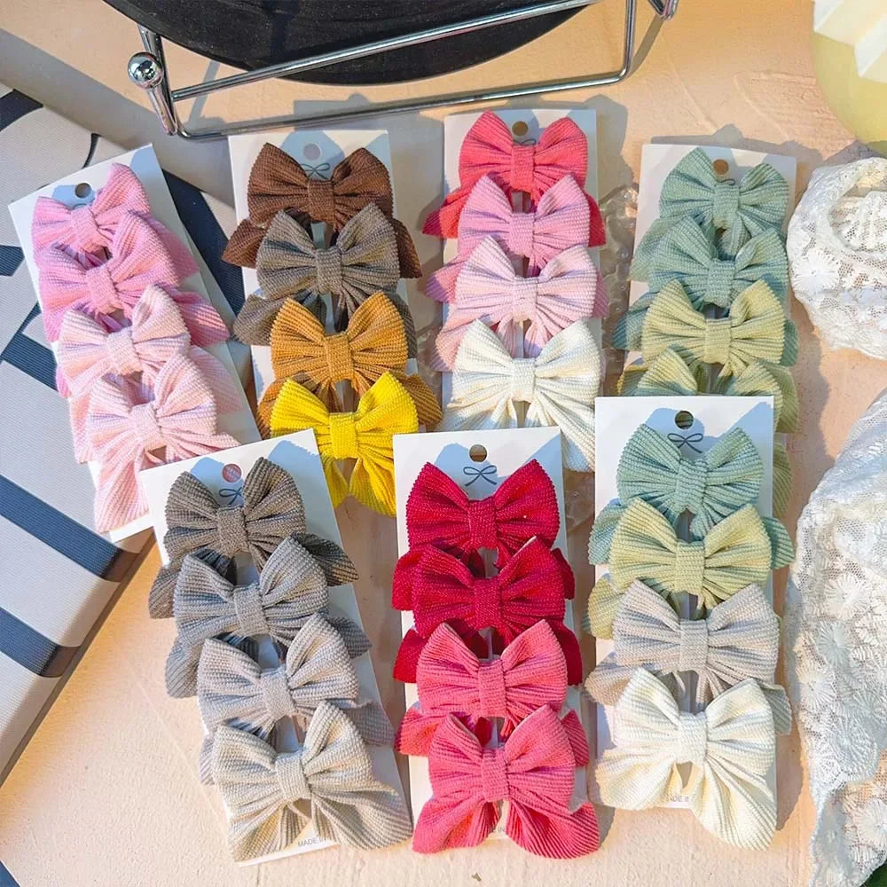 4er Set Haarnadeln mit Schleifen für Mädchen aus Nylon Sicherer Halt