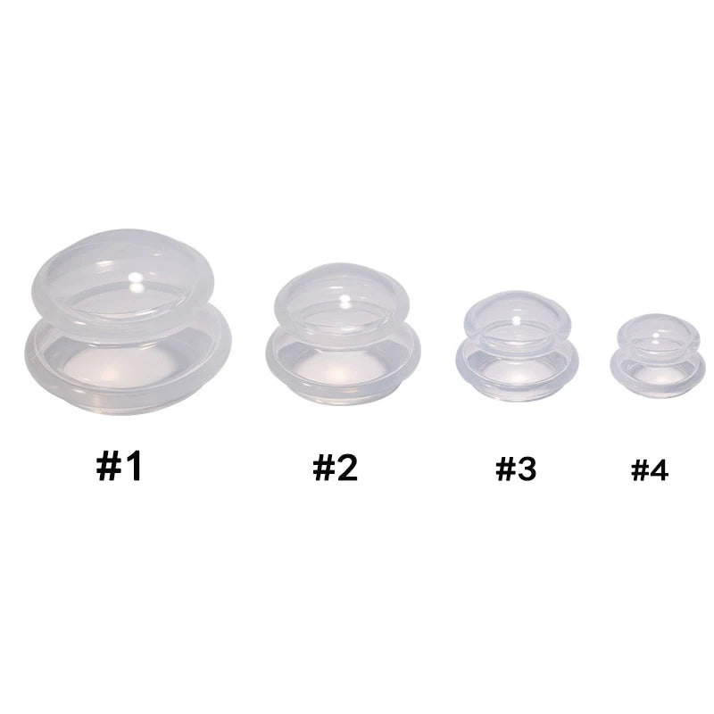 Silikon Schröpf Set zur Körpermassage und Anti Cellulite Therapie