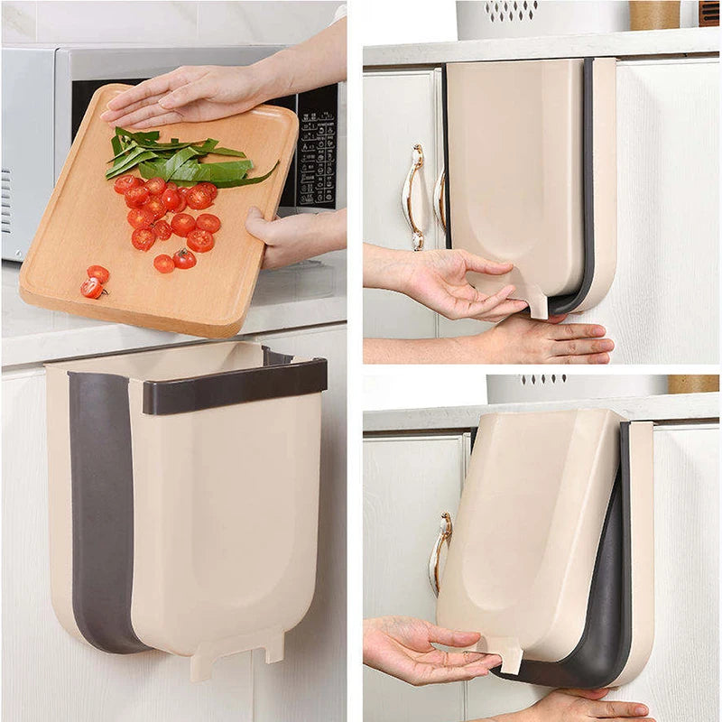 Faltbarer Wand-Mülleimer für Küche und Schrank zur platzsparenden Aufbewahrung