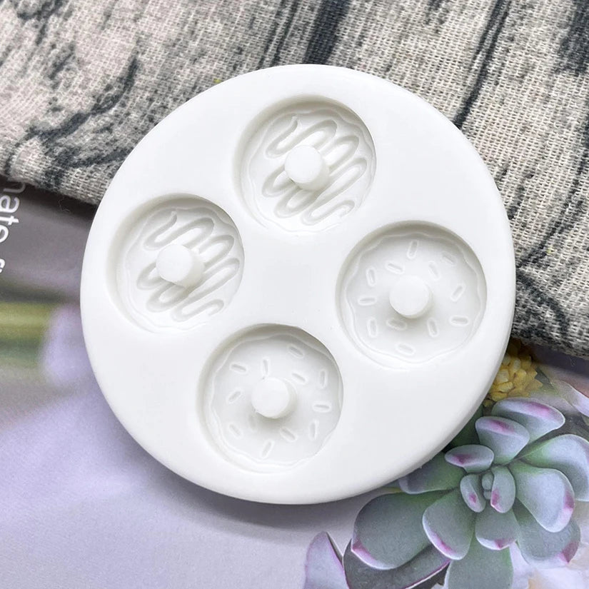 Donut-Silikonform für Cupcakes, Fondant und Kuchendekoration
