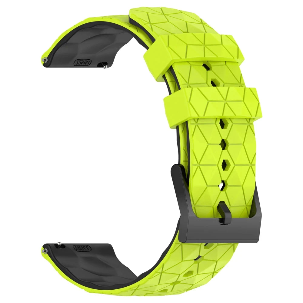 Sportliches Silikonarmband 20/22 mm mit Fußballmuster – perfekt für Xiaomi - Huami