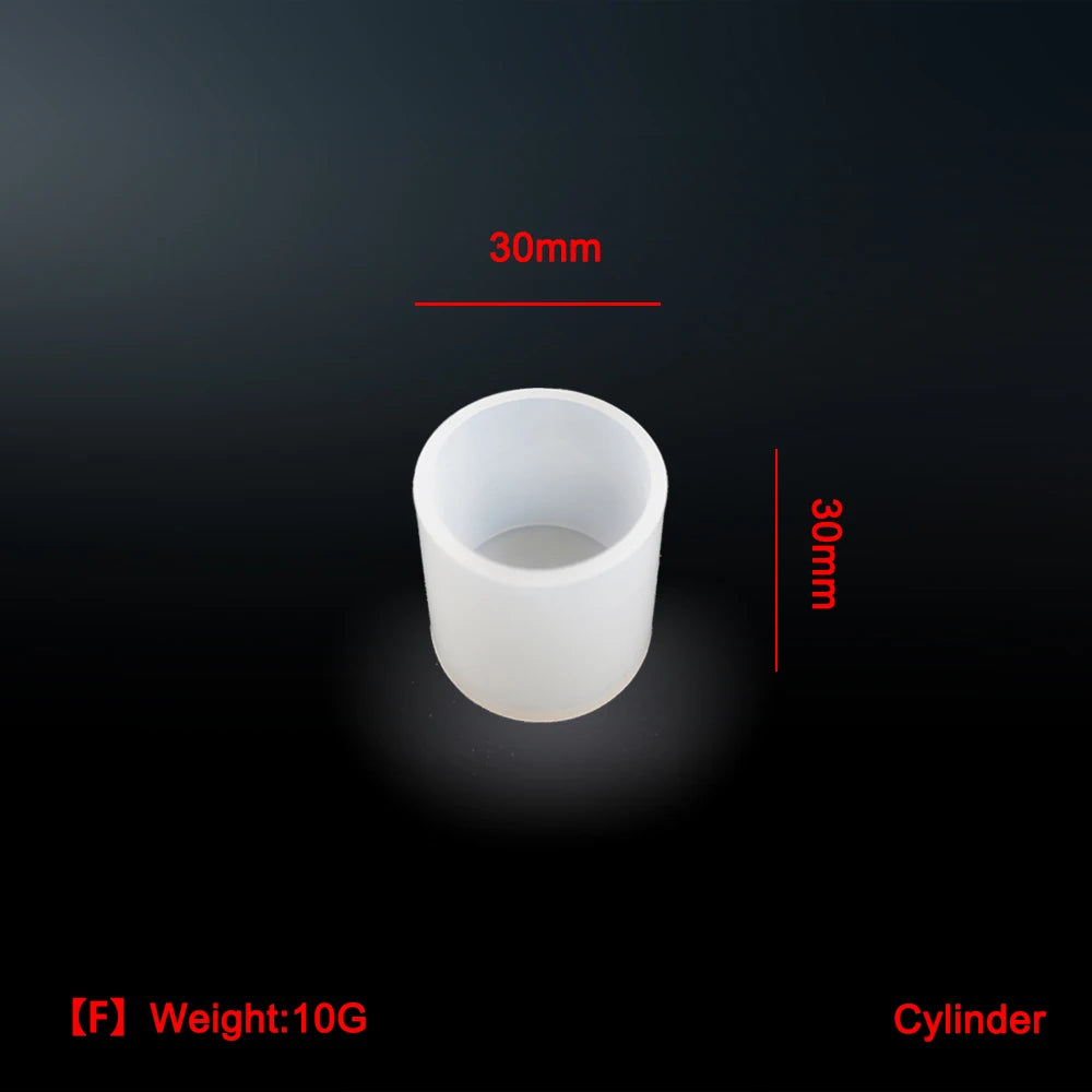 Vielseitige Silikonform für DIY Epoxidharz Kerzen und Schmuck 10 Stil