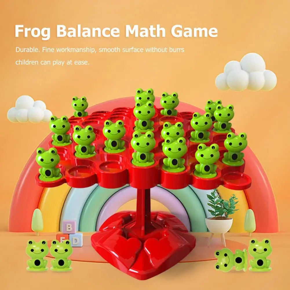 Spielerisch Mathe lernen: Frosch Balance Baum Spielzeug für Kinder ab 3 Jahren