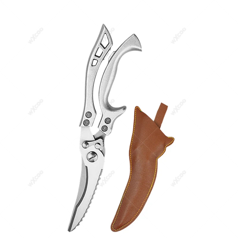 Japanisches Kochmesser aus Edelstahl mit Holzgriff für vielseitiges Schneiden