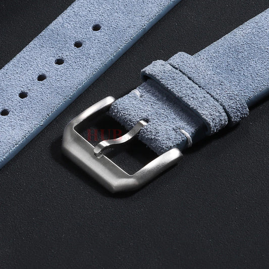 Weiches Wildleder Uhrenarmband 20 22mm für Smartwatch Klassik Uhr Damen Herren