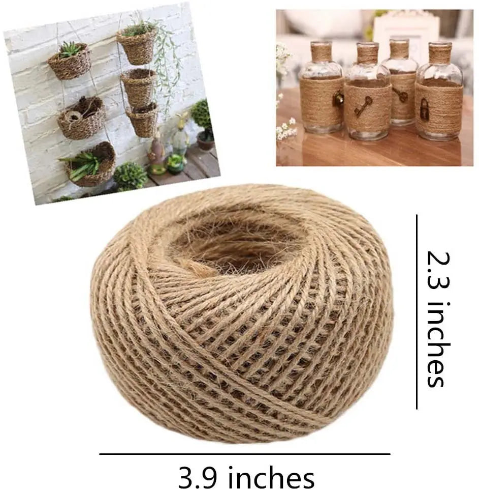 Natürliche Jute Schnur 1 - 2mm – Robust, umweltfreundlich, 50/100m Rolle