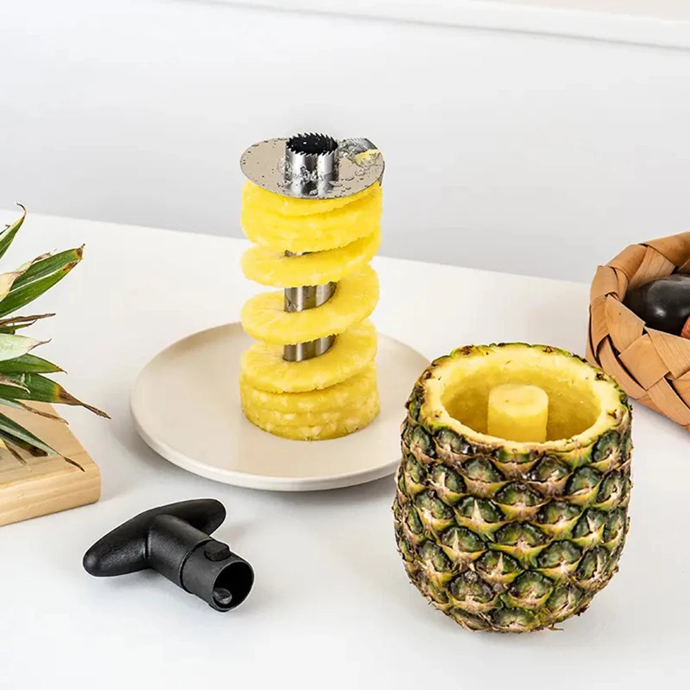 Edelstahl Ananas Schäler Corer Slicer Obst Cutter Küchen Gadget