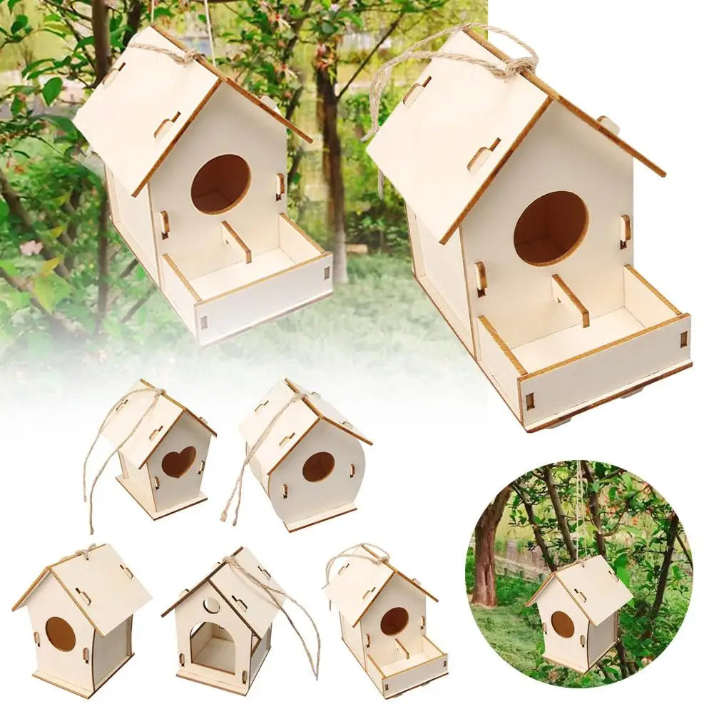 DIY Holz Vogelnest für Garten - Hängend - Naturfreundlich