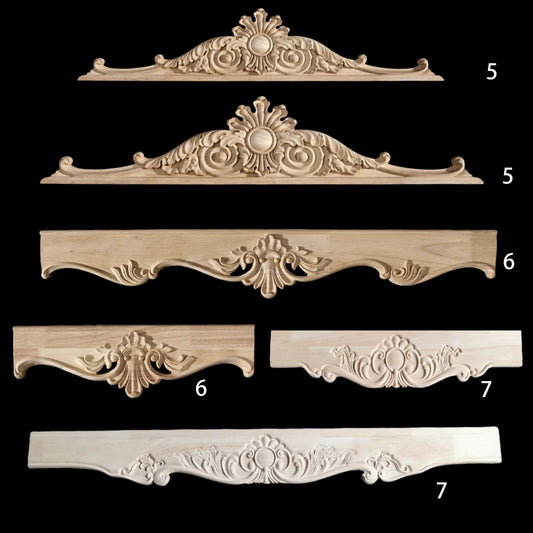 Exquisite geschnitzte Holzapplikation für Möbel & Sideboard-Dekoration