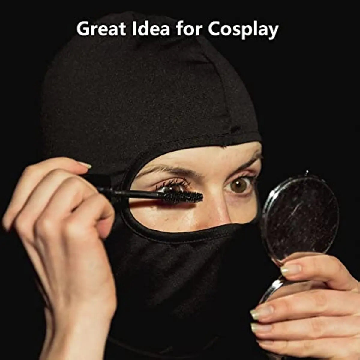 Rosa Sturmhaube Gesichtsmaske mit UV Schutz und Kühlung für Sommer