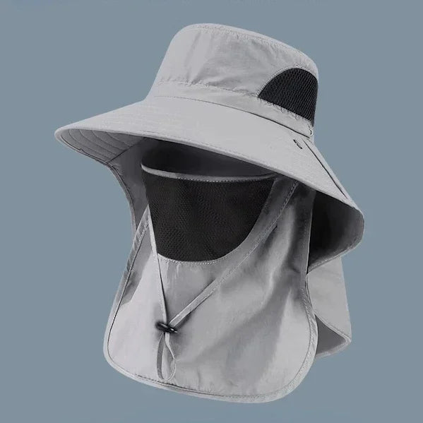 Unisex Sonnenhut mit UV-Schutz - Halsklappe – Leicht, robust, perfekt für Outdoor