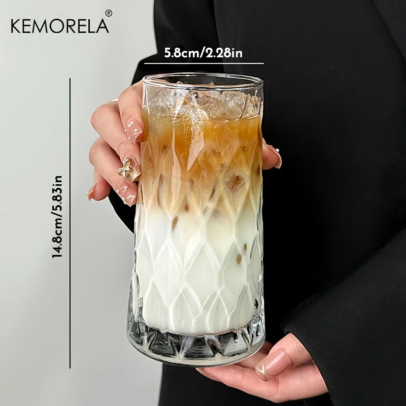 Vielseitige 500 ml Eiskaffeetasse aus umweltfreundlichem Glas – elegant - robust