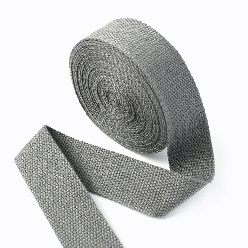 4M Polyester/Nylon Gurtband 1.3mm dick, 20-50mm breit für DIY Nähen Rucksäcke